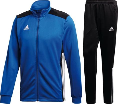 adidas trainingspak blauw zwart|adidas trainingspak.